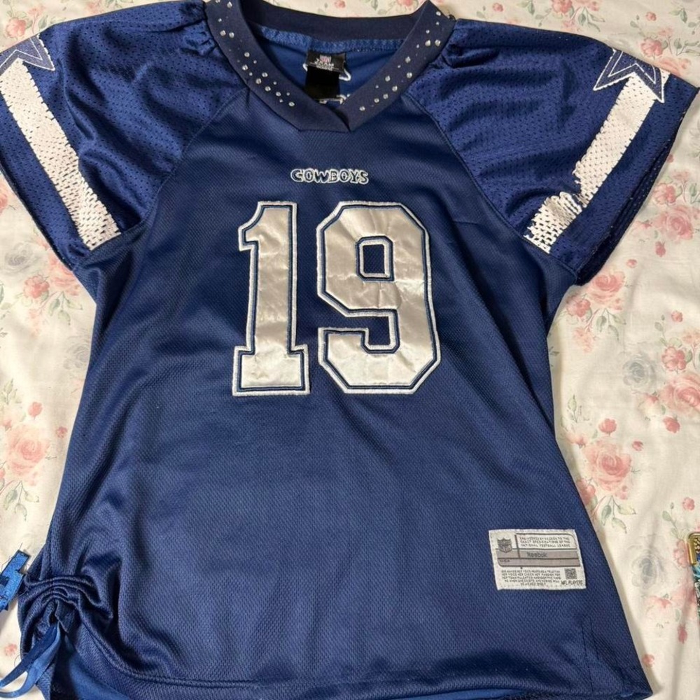 Reebok Dallas Cowboys Miles Austin #19 Women's Jersey Blue Size‎ M 18x25 NFL